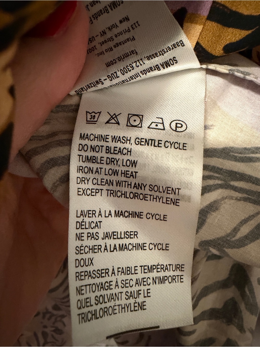 FARM Rio Purple and Yellow Tiger Print Tiered Dress - Picture 6 of 6